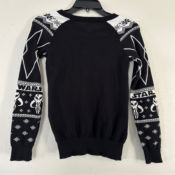 🦋 Star Wars Baby Yoda Grogu Holiday Christmas Winter Sweater XS Mandalorian - Picture 5 of 7
